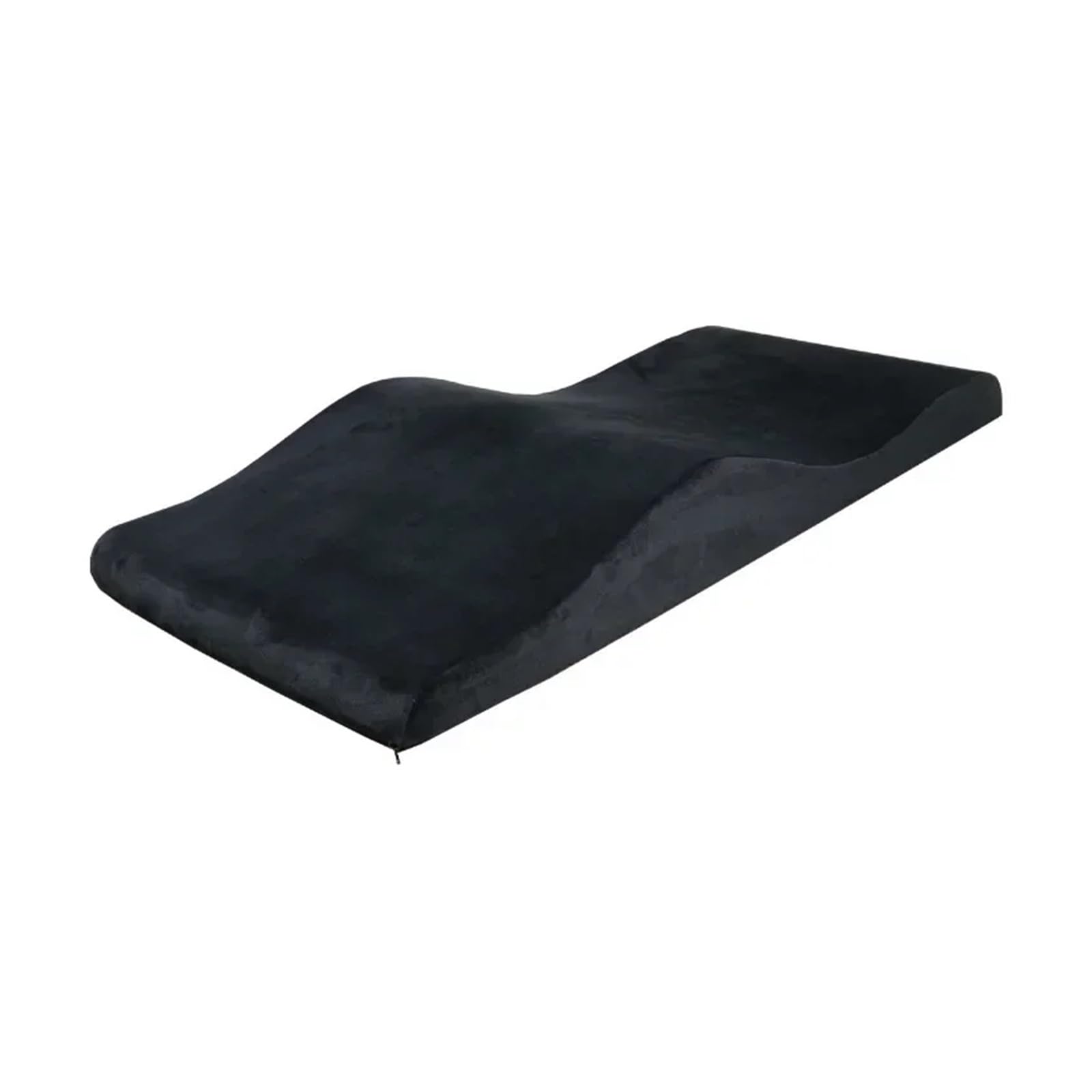 Curved Mattress Bed Topper Lash Bed Topper and Cover, Ergonomic Curvy Massage Table Cushion, Eyelash Mattress for Beauty Salon(Black Mattress,180x60 cm)