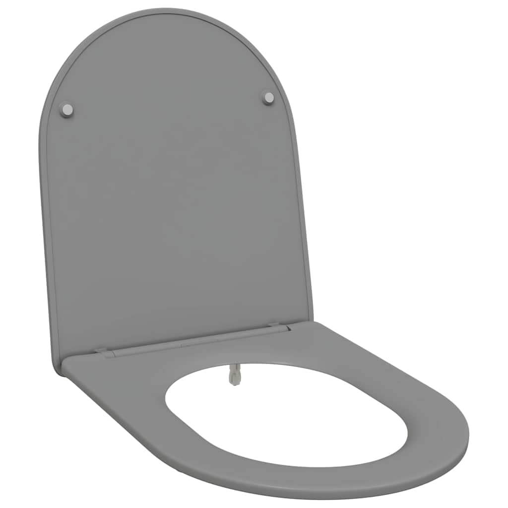 Solivagant Toilettensitz Grau 47 x 36 x 3,4 cm Duroplast, Heimwerkerbedarf,Sanitärbedarf,Zubehör für sanitäre Anlagen,Bidetzubehör,Toilettensitze, 2.7 kg-42002367