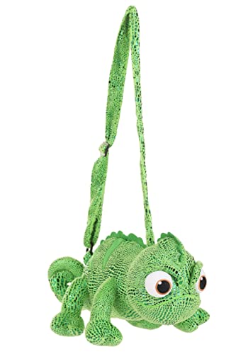 elope Disney Tangled Pascal Costume Companion - Officially Licensed Plush Adjustable Shoulder Strap Zipper Pocket Standard Green
