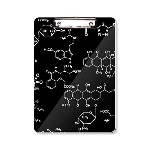 Porte-bloc noir chimie A4 idéal pour les cours de sciences