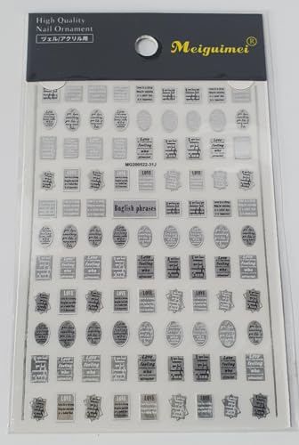 Tırnak süsleme tasarım stickerı