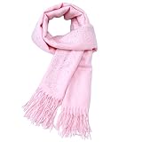 Natalie Mills Pink Scarves! Ultra Warm and High Fashion. Ladies Fashion Scarves in Cashmere Feel and
