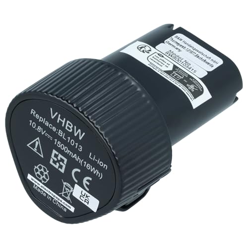 vhbw Batterie Compatible avec Makita Radio de Chantier DMR106B, DMR108, DMR107 Outil électrique (1500 mAh, Li-ION, 10,8 V)