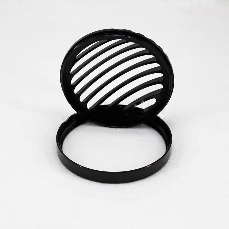Grille de phare moto Riloer aluminium noir cache optique Sportster Custom XL1200 XL883