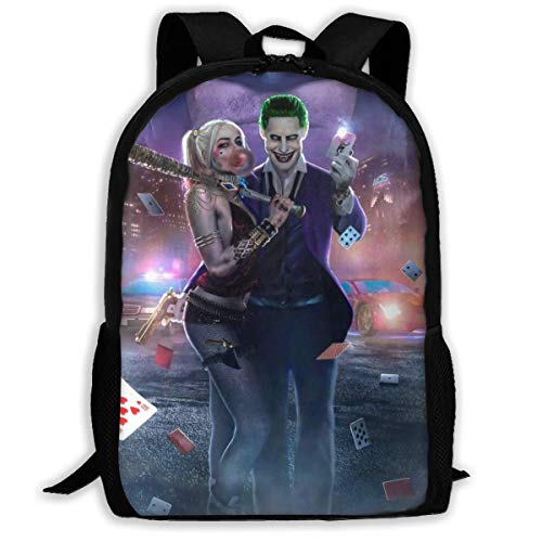 Joker Y Harley Quinn Mochila Escolar para Universidad Hidrófugo Backpack por Hombres