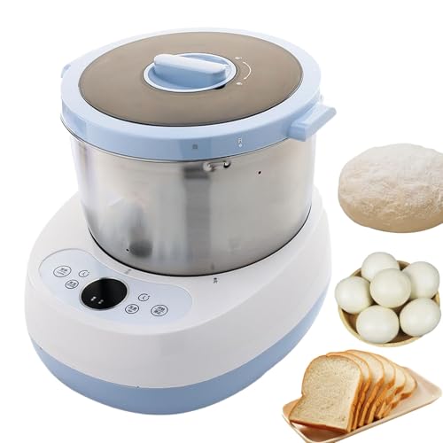 Batidora de masa, simulación automática de amasado manual, capacidad de 5 litros, 230 W, acero inoxidable para hacer pan y masa