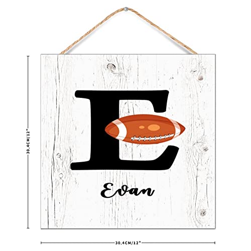 Décoration murale rustique monogramme E en bois pour chambre - 4