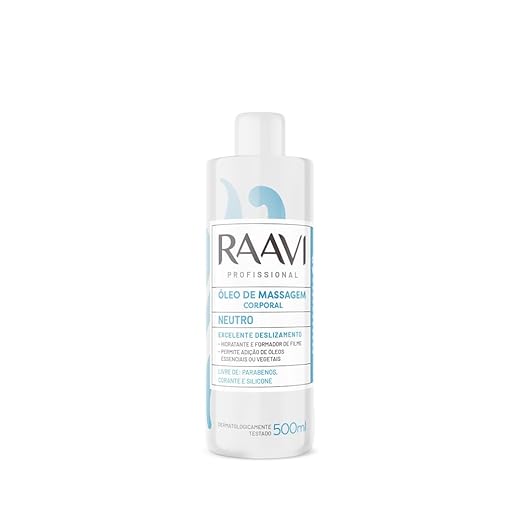 Raavi - Óleo de Massagem Corporal Neutro 500ml