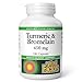 Natural Factors, Turmeric & Bromelain 450 mg, Supports Healthy Digestion, Liver, Muscle and Joint Function, 180 capsules (180 servings)