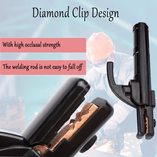 Jrangelp Welding Electrode Holder 300Amp Heave-Duty Jaw Holding Pliers Copper Electrode Clamp Stick Electrode Welding Pliers For Mig/Arc Welding Machine #TOP4