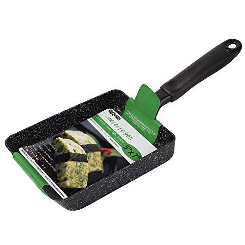 MyLifeUNIT Tamagoyaki Pan, Japanese Omelette Pan Nonstick, Square Egg Pan 7 x 5 inches, Black