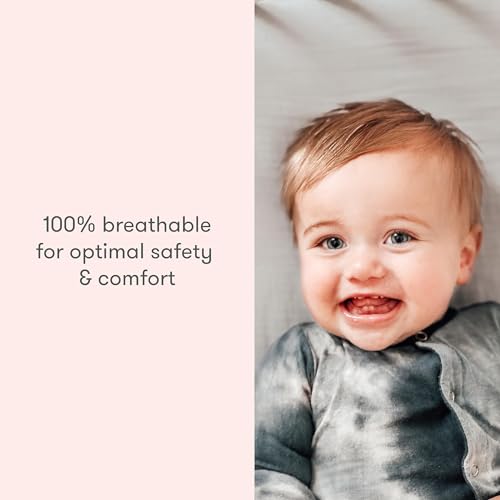 Image of Newton Baby Fitted Mini Crib Sheets (2-Pack) | Organic Muslin Cotton, Breathable & Soft Baby Sheets, Washable Baby Mattress Sheets, Fits Mini Crib Mattresses 24 inch x 38 inch, Sunrise Pink