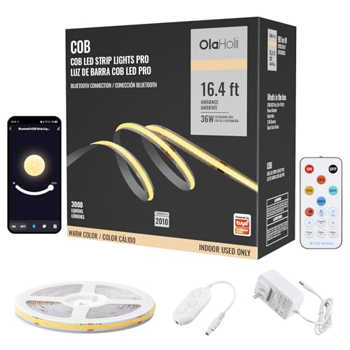 Cinta LED COB Blanca 5 metros con Bluetooth y App miniatura 1