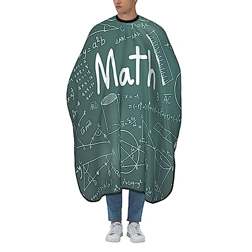 Cape de coupe de cheveux pour salon à la maison tablier imperméable leçon de mathématiques