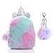SEDEX Zaino Unicorno Per Ragazze Zainetto Bambini Peluche Carino Adolescenti Scuola Zipper Arcobaleno Zainetto Scolastici Cartelle Zainetti Astuccio Backpack Portachiavi