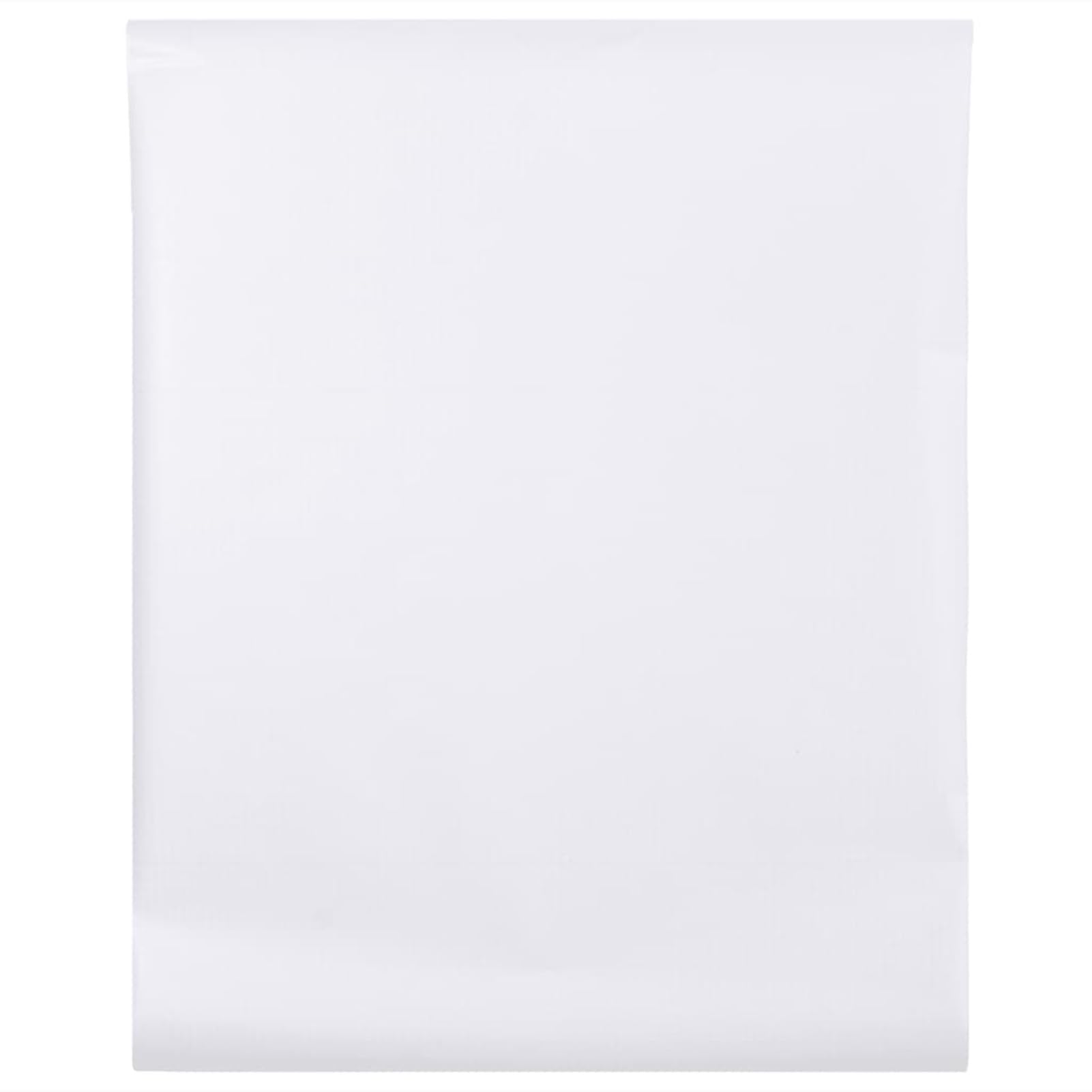 Folia okienna, biała, 60 x 2000 cm, PCW, folia okienna do szklanych okien, matowa folia okienna, samoprzylepna, statyczna, bez kleju, usuwalna, nieprzezroczysta folia okienna, anty-U V, dla Ba