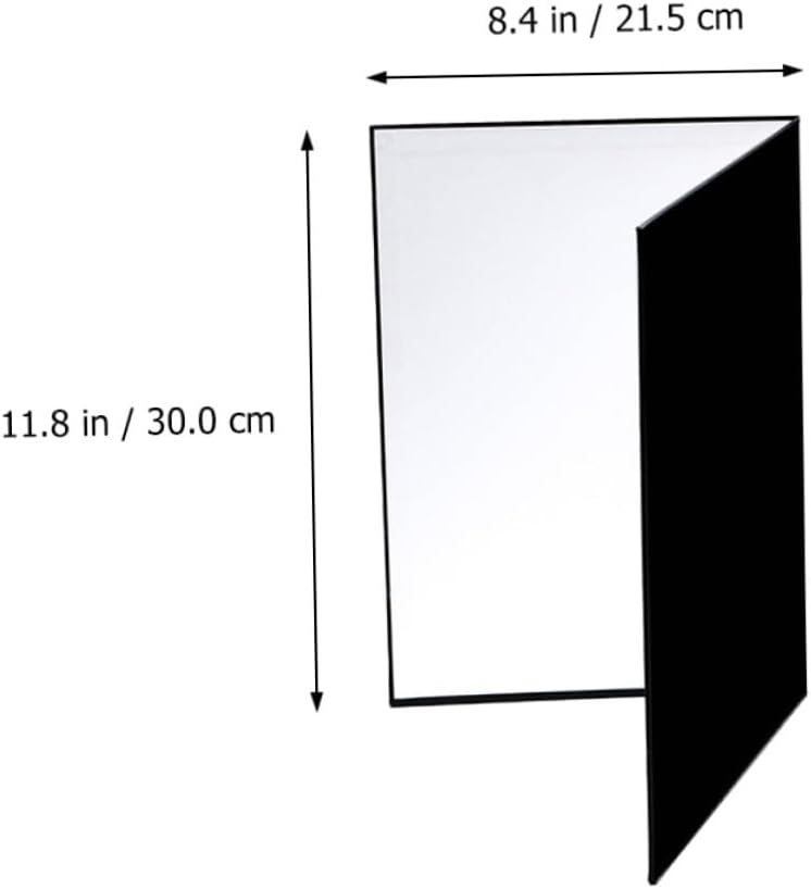 A4 Foldable Photography Reflector Cardboard 2pcs Portable Light Diffuser Boards for Camera Lighting and Photo Accessories, Suitable for Studio and Outdoor Use