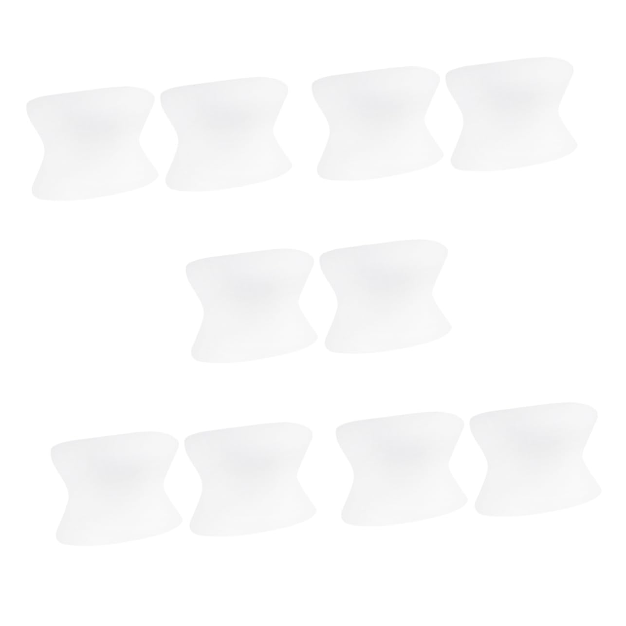 VALICLUD 5 Pairs Bunion Relief Separators Washable Reusable Foot Care Tool for Hallux Overlapping and Foot Relief During Walking Running