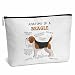 heiyihe Beagle Lover Gift Anatomy Of A Beagle Makeup Bag Dog Lover Gifts Birthday Christmas Graduation Gifts for Animal Lover Dog Lover Woman Girl Mom Daughter Travel Bag-A03