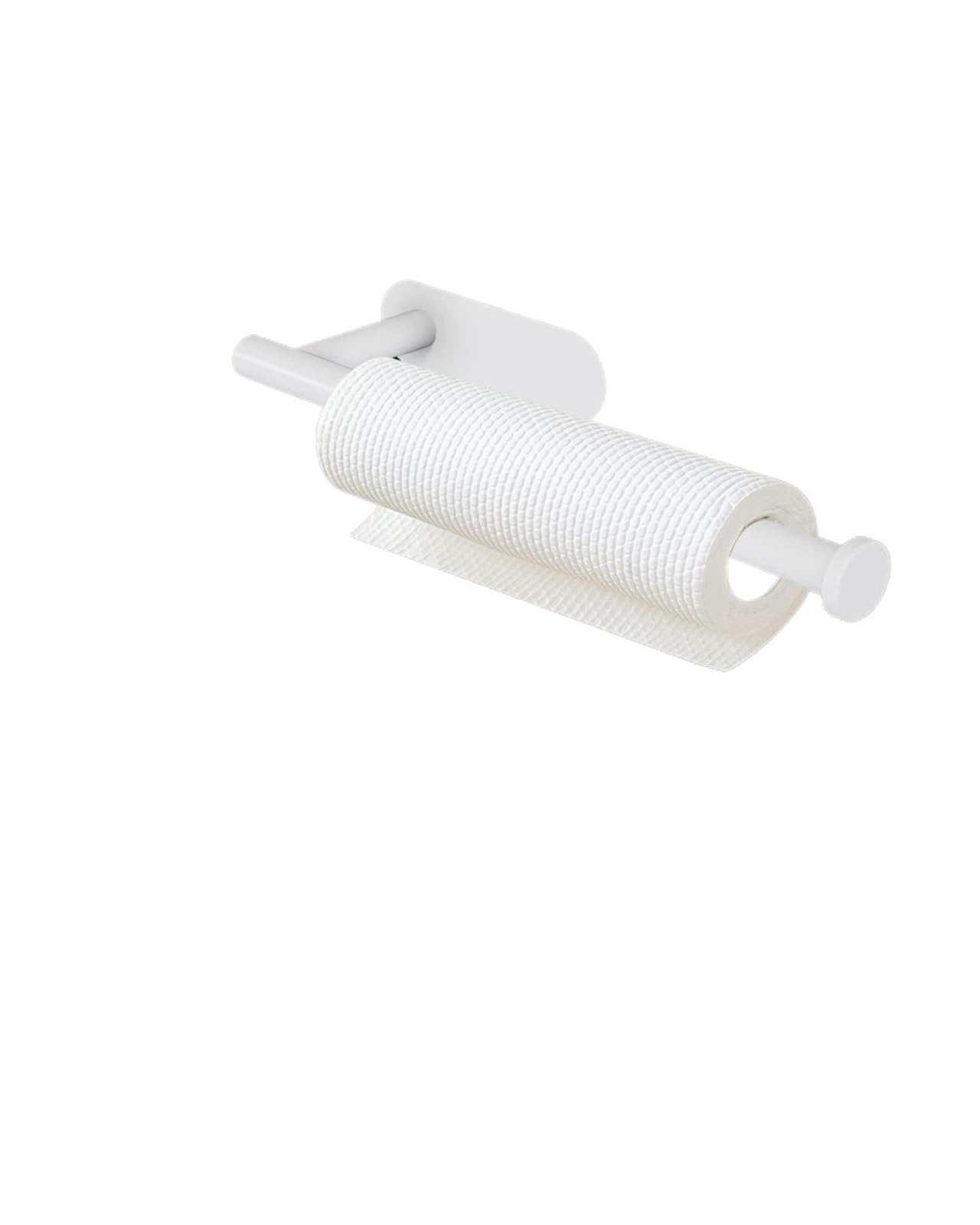 Paper Towel Holder Kitchen Paper Towel Holder Adhesive Tissue Hanger Toilet Roll Dispenser Cabinet Storage Napkin Rack Bathroom Accessories(White C long)