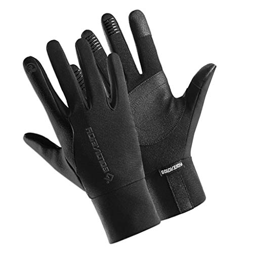 Colcolo Luvas de Ciclismo Masculinas Luvas de Lã Quente com Tela Sensível Ao Toque à Prova de Vento
