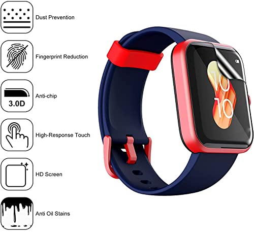 Image of Ultra Thin Unbreakable Screen Protector For BOAT XTEND Smartwatch (1.69 inch) (pack of 2) / / Anti Scratch, Bubble Proof 9H TPU Film With Installation Kit / / (NOT A TEMPERED GLASS)