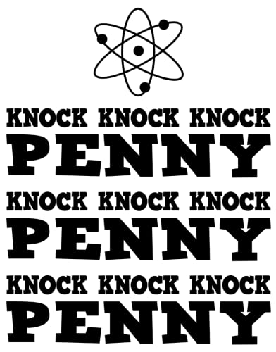 Camiseta Knock Knock Penny Sheldon Theory - Tshirt - Ciencia Leonard Raj Wolowitz, Color blanco., M