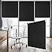 Customized Size 100% Blackout Roller Shades, Thermal Insulated Window Blinds, UV Protection Fabric Classic Roller Blinds for Bedrooms, Living Room, Bathroom, Kitchen, Office, Easy to Install (Black)
