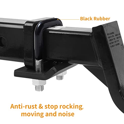 Meta Hardware Hitch Tightener, Heavy Duty Anti Rattle Hitch Tightener For 1.25" And 2" Hitches, Rubber Coated Hitch Stabilizer Reduce Movement On Hitch Mount Cargo Carrier Bike Rack (1 Pack) #TOP3