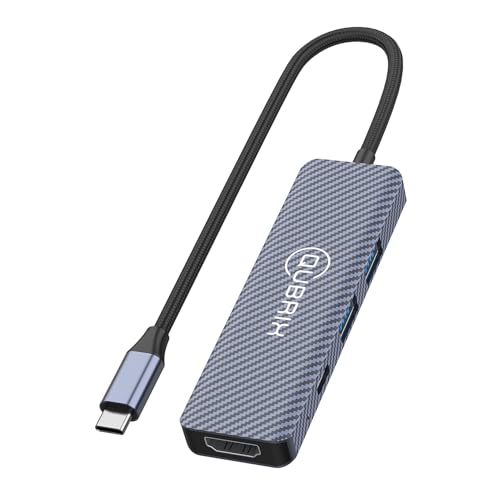 Hub USB C en aluminium avec transfert ultra rapide 10 Gbit/s et sortie vidéo 4K 60Hz