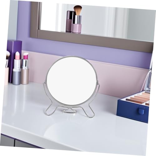 Miroir de coiffeuse double face à structure pivotante en métal