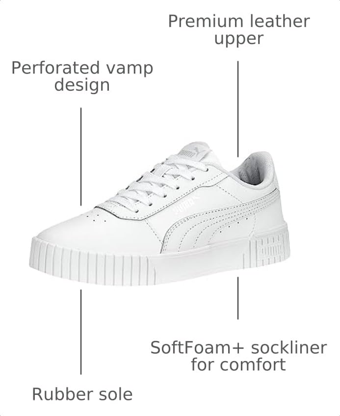 Image of Puma Womens Carina Leather Shoes