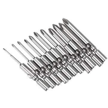 R3 11Pcs 802 1.6-6.0Mm Cross-Screwdriver Bits Set 6Mm Round Shank Electric Screwdriver Bits