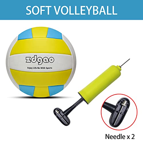 Outdoor Portable Volleyball Net System Adjustable Height Poles with