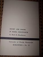 Doubt and dogma in Maria Edgeworth, B0007DLIHO Book Cover