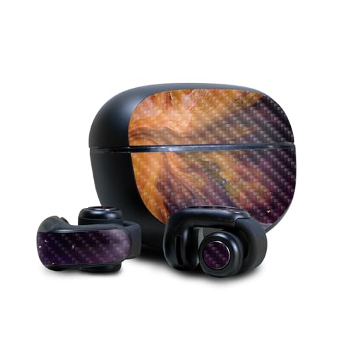 Image of Carbon Fiber Skin Compatible with Bose Ultra Open Earbuds - Swirl Galaxy - Premium 3M Vinyl Protective Wrap Decal Cover - Easy to Apply | Crafted in The USA by MightySkins