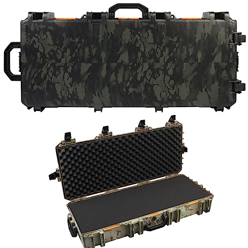 ACEXIER Tactical Storm Safety Hunting Airsoft Long Gun Travel Case Protective Tool Shooting Storage Case 100cm 40 Inch with Pre-Cut Foam (BCP)