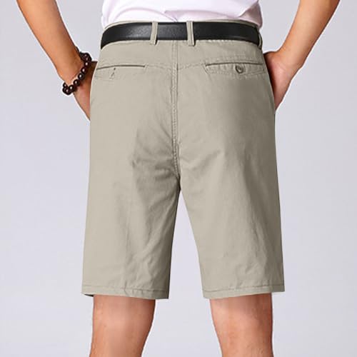Xiaojmake Men's Golf Dress Shorts Comfy Cotton Twill Shorts Stretch Lightweight Flat Front Casual Work Shorts with Pockets2