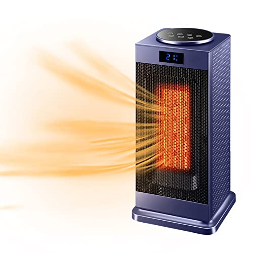 Calentador De Espacio De 2000W para Uso En Interiores, Calentadores Eléctricos Portátiles Inteligentes Temporizador De 1-12H Calefacción Rápida De Cerámica De 120° Oscilante para La Oficina En Casa Cover