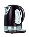 Produktbild MPM MCZ-57/B1 Elektrischer kabelloser Wasserkocher aus Edelstahl, 1,7 Liter, 2200 W, BPA-frei, Bordeaux