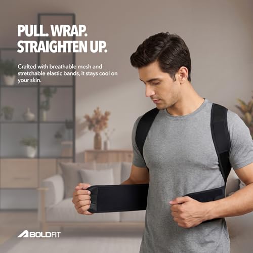Boldfit Posture Corrector Belt for Men & Women (Adjustable Back Brace, Soft Pads) — Posture Correctors - image 7