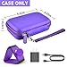 Travel Case for UCOMX for Nano/for Iseyyox/for LISEN/for RTOPS 3 in 1 Wireless Charger, Foldable Magnetic Charging Station Storage Holder Bag for Fast Charge Pad Cable and Adapter, Purple-Box Only