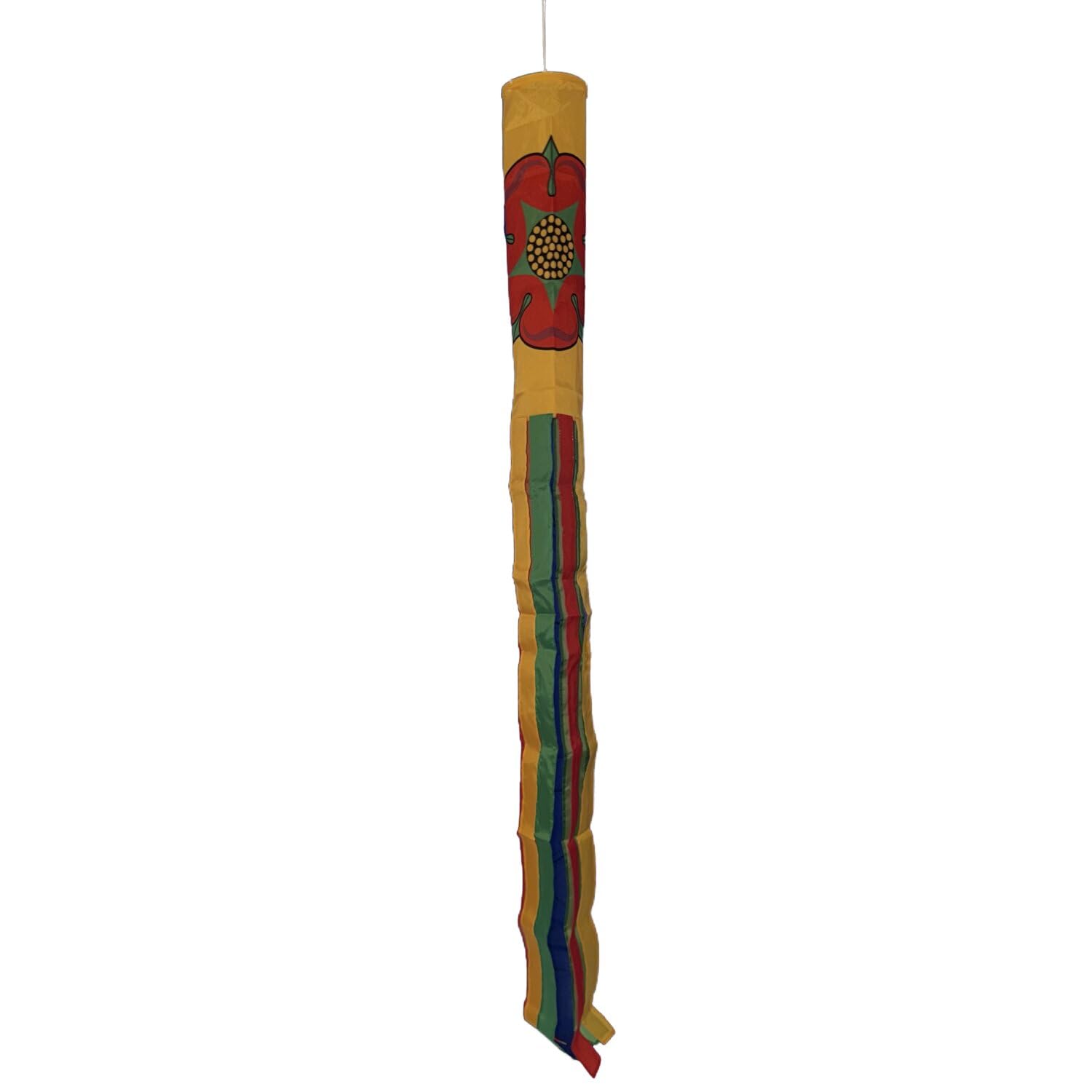 Flagtex Lancashire Windsock 150cm x 30cm Premium Polyester Garden Wind Sock | Lancashire County Flag Design Outdoor Pole Display for Home Garden Camping Events