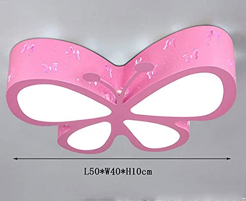 Lustre plafonnier LED moderne 2813 avec diffuseur acrylique en forme de papillon