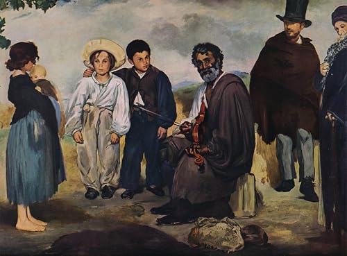 Tableaux le Vieux Musicien d'Edouard Manet impression vintage 60x90cm