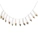 Ling's moment 6 FT Gold Dipped Feather Garland Banner for Bohemian Wedding Party Bridal Baby Shower Teepee Decorations, Boho Decor Home Bedroom Wall Decor