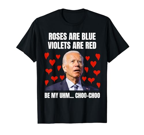 Funny Confused Anti Joe Biden Design - Valentine's Day Maglietta
