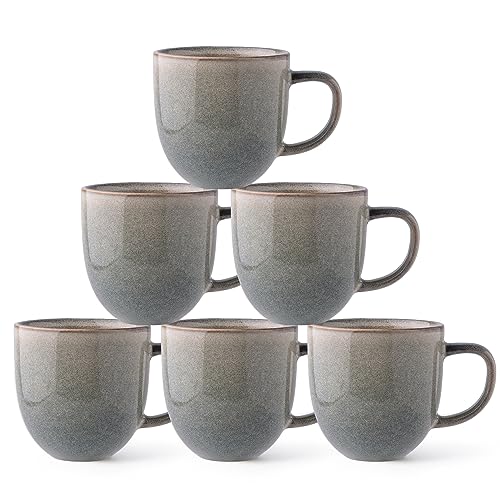 AmorArc 12oz Coffee Mugs, Ceramic Coffee Mugs set of 6