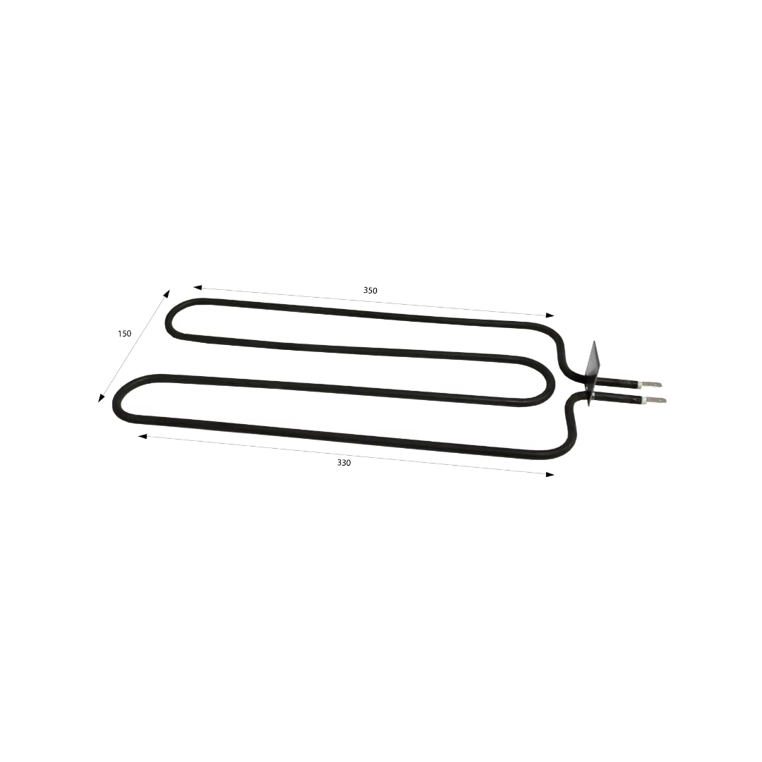 Resistencia para acumulador 800W 230V 350x150mm Pletina 40x31mm | Para convertir la energía en calor | Resistencia acumulador | Resistencia calefactora