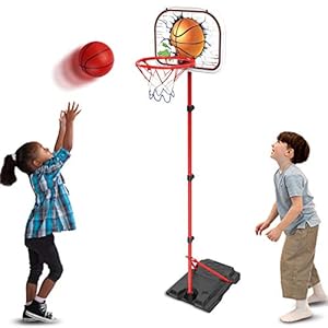 GAYISIC Basketbal Hoop Schietstandaard 170CM Verstelbare Hoogte Basketbalstandaard Indoor Basketbalhoepel voor Kids…